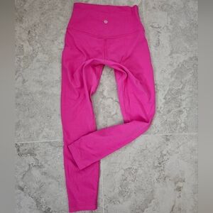 Lululemon Aligh Sonic  Pink High-Waisted Leggings,size 4